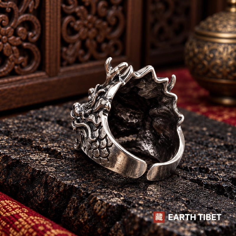 Bold Dragon Head Ring