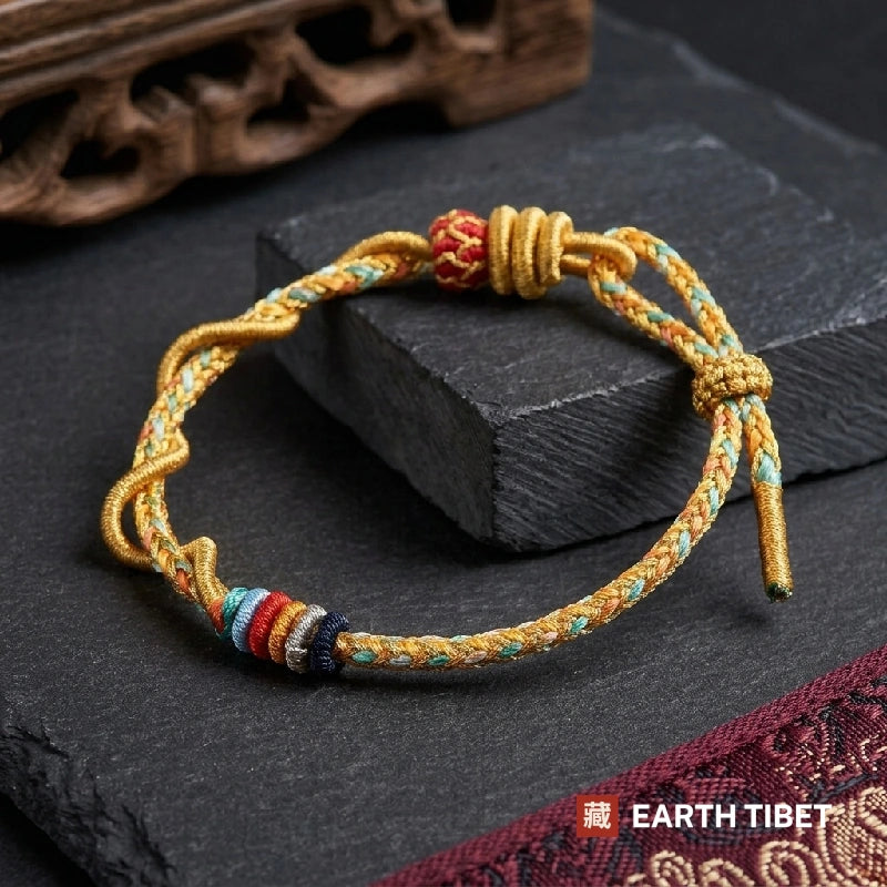 Gold Thread Knot Bracelet