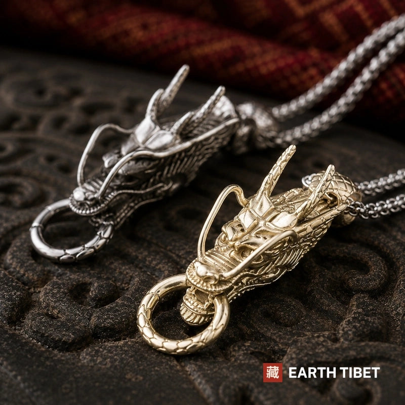 Guardian Dragon Head Pendant