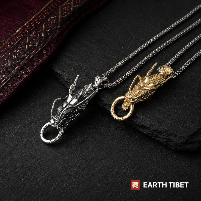 Guardian Dragon Head Pendant