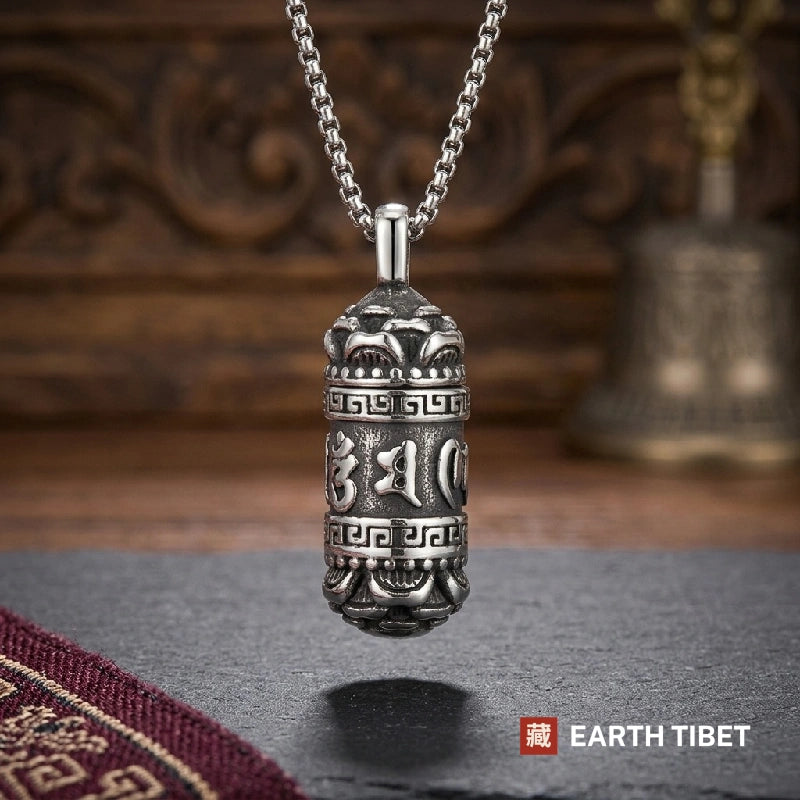Mantra Cylinder Protection Necklace