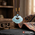 Blue Water Jade Ruyi Necklace