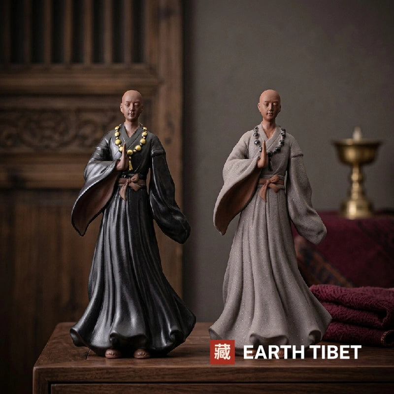 Standing Monk Zen Statue