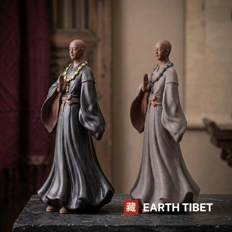 Standing Monk Zen Statue