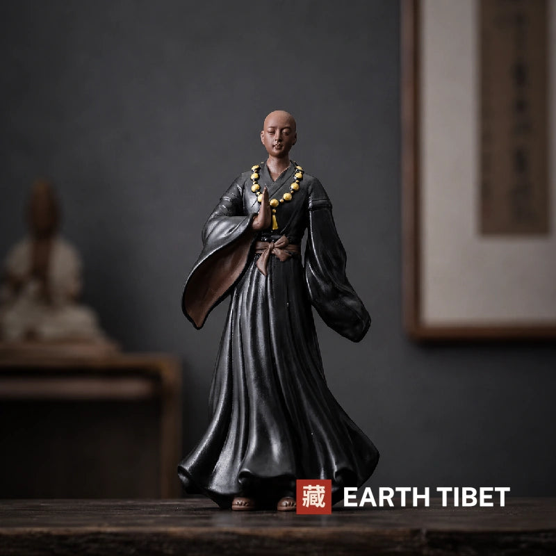 Standing Monk Zen Statue