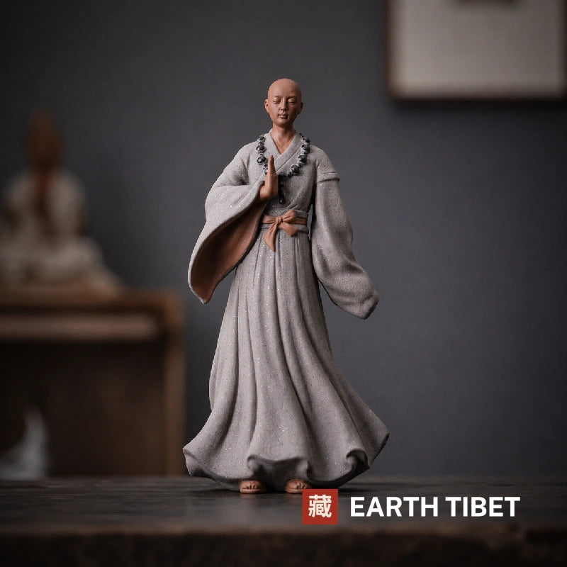 Standing Monk Zen Statue