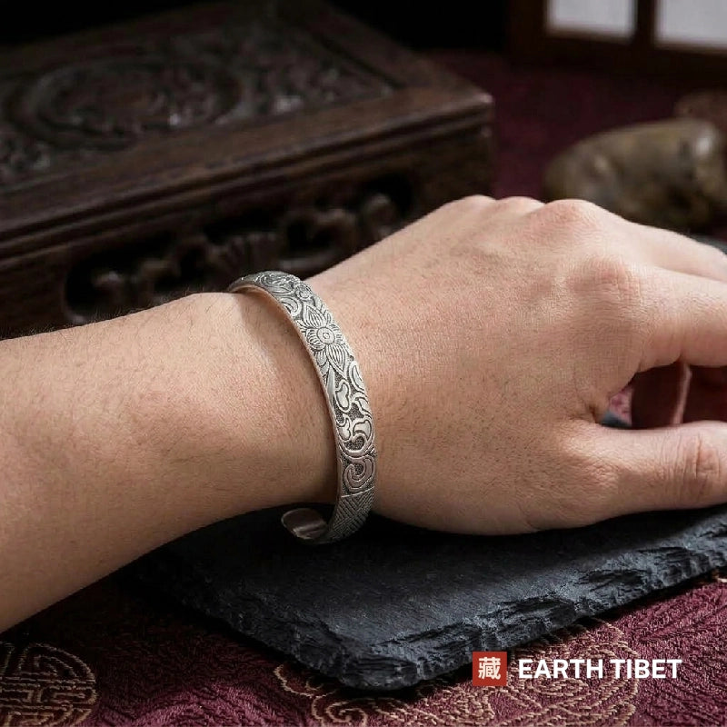 Tibetan Lotus Vine Cuff