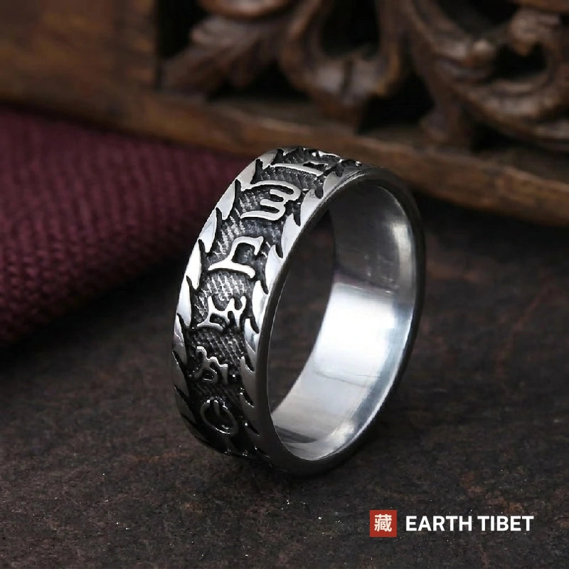 Om Mani Padme Hum Mantra Ring