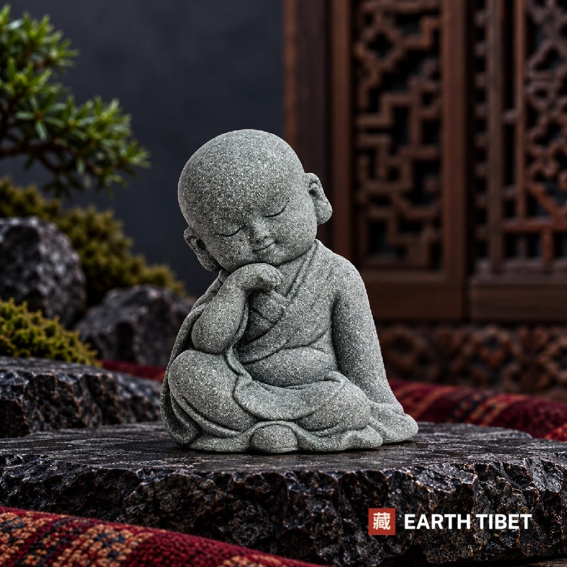 Sandstone Little Monk Figures