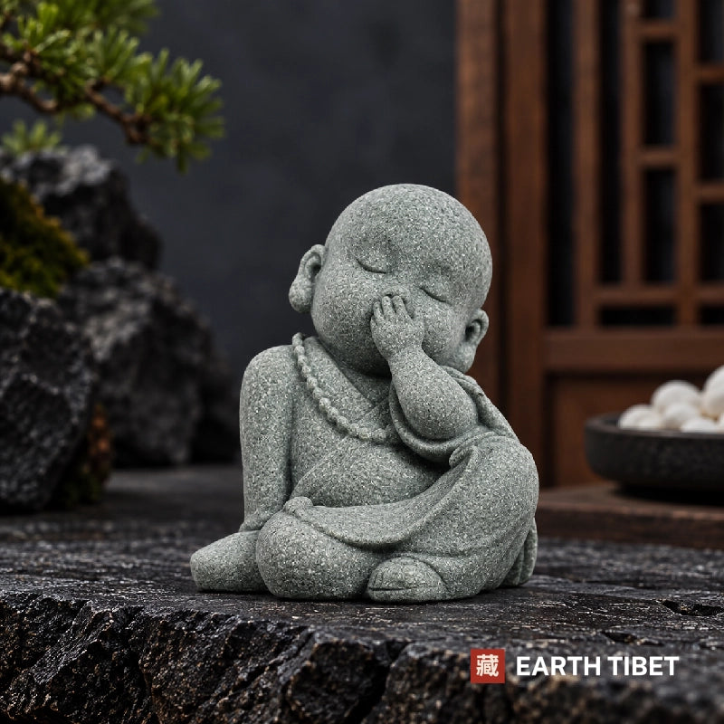 Sandstone Little Monk Figures